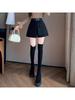 Women's High-Waisted A-Line Skort: 2026 Spring/Summer Fashion, Two-Piece Design, Wide-Leg, Casual Shorts.