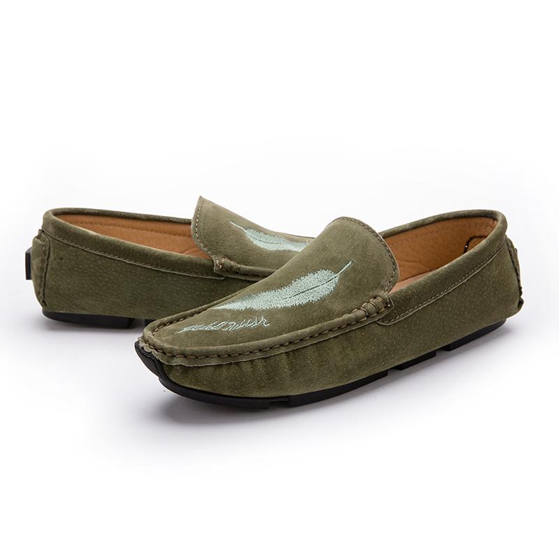 Cow Suede Leather Penny Loafers Men Casual Shoes Man Moccasins 2025 Designer Mens Driving Shoes Fashion Boat Slip On Flats