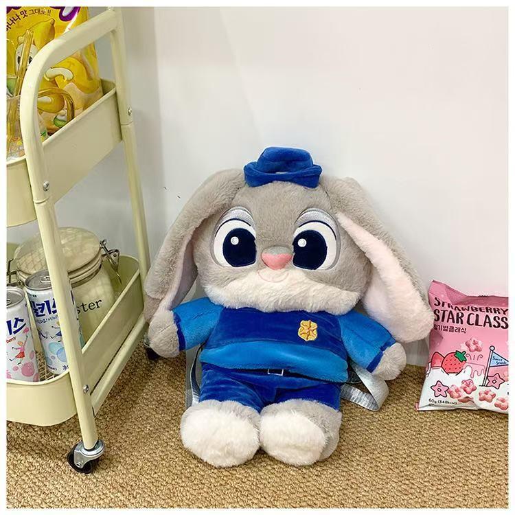 Zootopia Wilde Nick Judy Hopps Lotso Plush Backpack Kids Schoolbag Cartoon Gift
