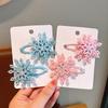 Shiny Children's Princess Snowflake Hair Clip - Versatile Duckbill Side Clip
