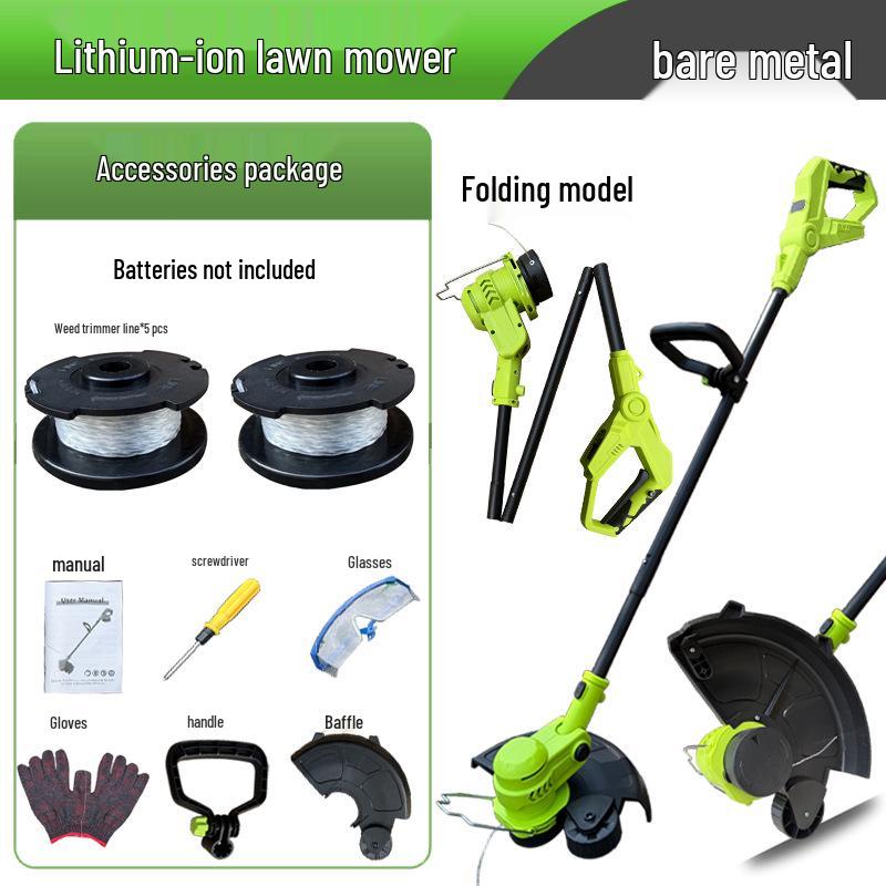 Rechargeable Handheld Electric Lawn Mower and Garden Trimmer