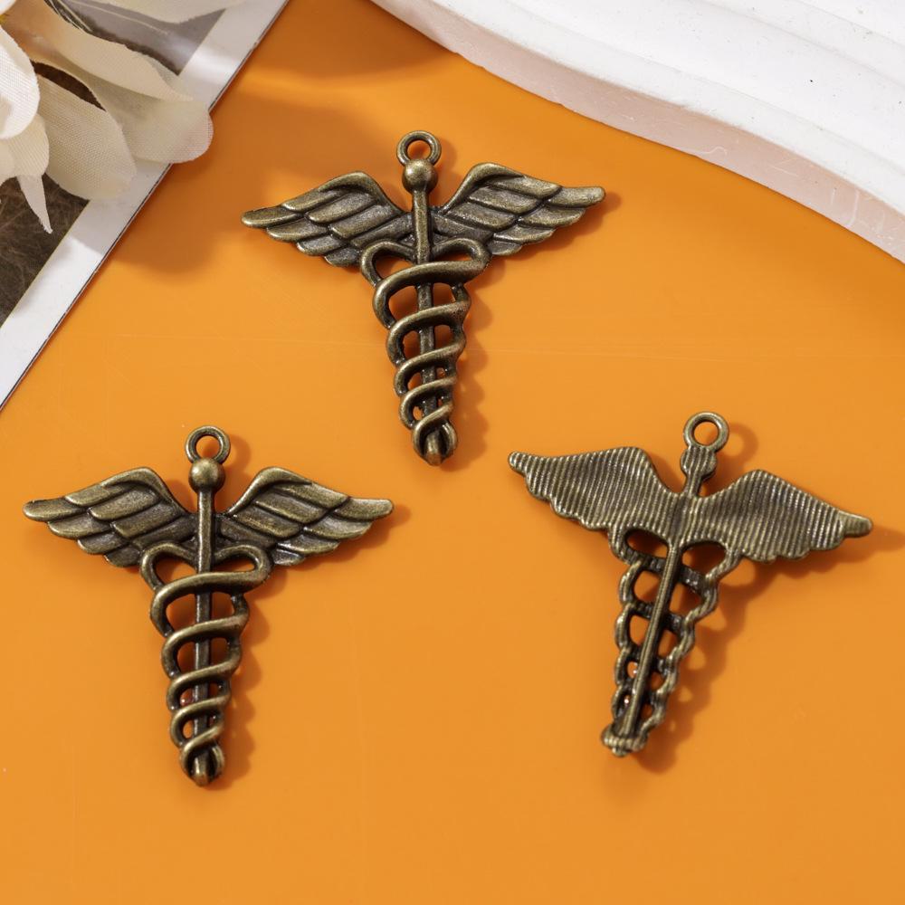40MM Angel Wings Pendant - DIY Alloy Jewelry Accessory 9610