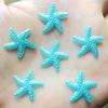 80pcs 18mm DIY Resin Sky Blue Flatback Starfish Star Mobile Phone Decoration Wedding Decoration A088