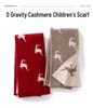 Children's Cashmere Scarf: New Autumn/Winter Warm Neck Gaiter & Shawl with Little Deer Design