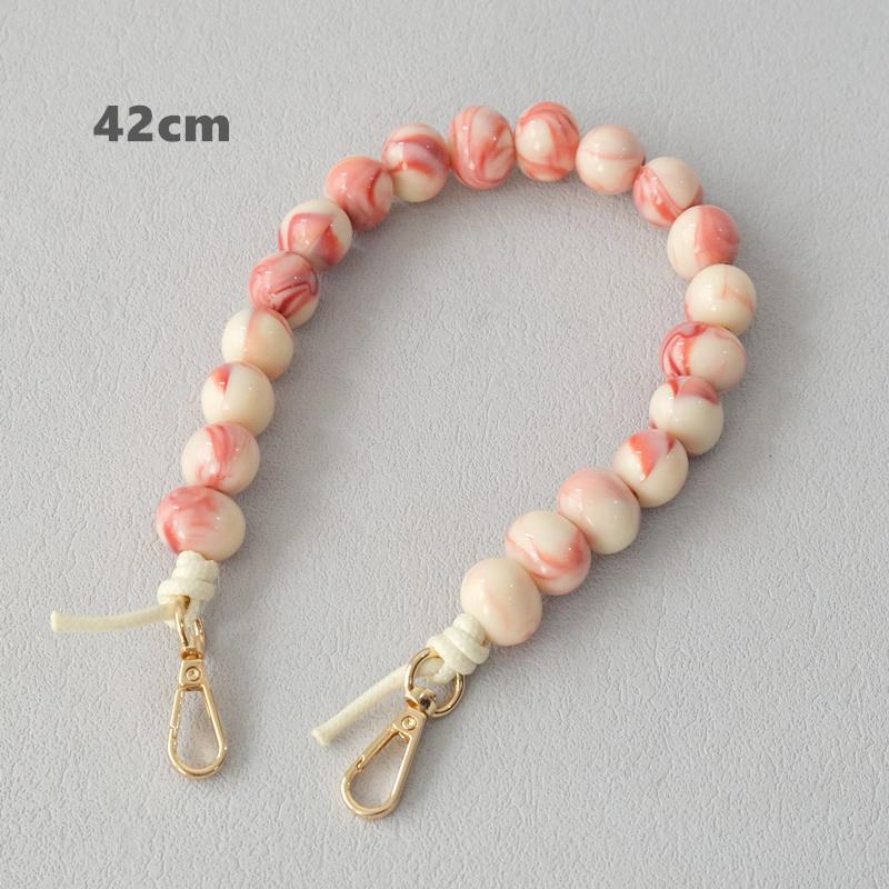 New Fashion Woman Bag Accessory Detachable Boutique Beaded Chains Cute Acrylic Luxury Strap Women Handbag Shoulder Handle Chain