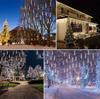 30CM Party LED Lights  Shower Rain Snowfalls  Tree Garden Outdoor