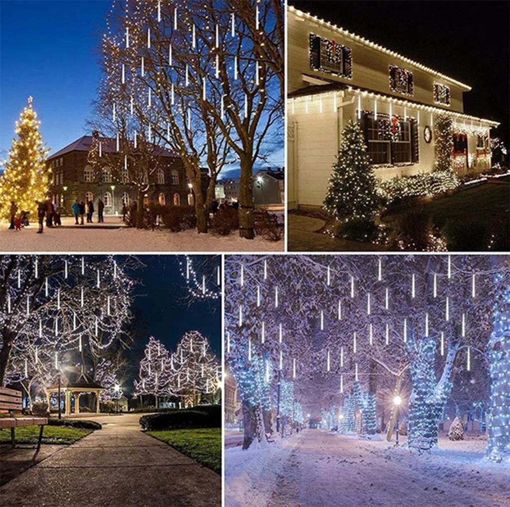 30CM Party LED Lights  Shower Rain Snowfalls  Tree Garden Outdoor