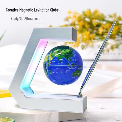 Magnetic Levitating Globe Night Light - Tech-Inspired Desktop Ornament and Creative Gift