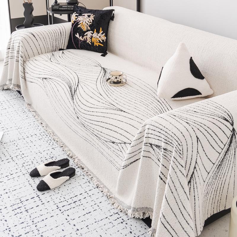 Plush Sofa Cover Towel High-Grade Sofa Cushion All-Inclusive Universal Cover Cover Blanket Three and One Concubine