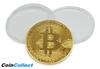 COINCOLLECT Bitcoin Coin Gold Plated Crypto Coin Collector's Coin Gold BTC Coin