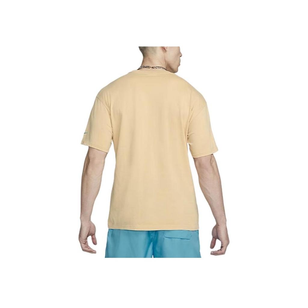 Nike Crew Neck Pullover Casual Short Sleeve Knit Top Men Tops Yellow FJ5244-252