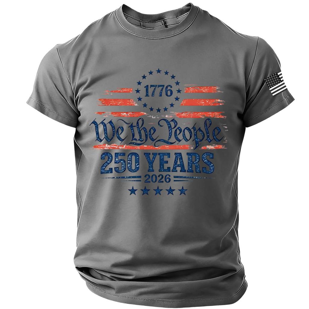 Men's Casual Round Neck Lightweight Breathable Short-Sleeve Top