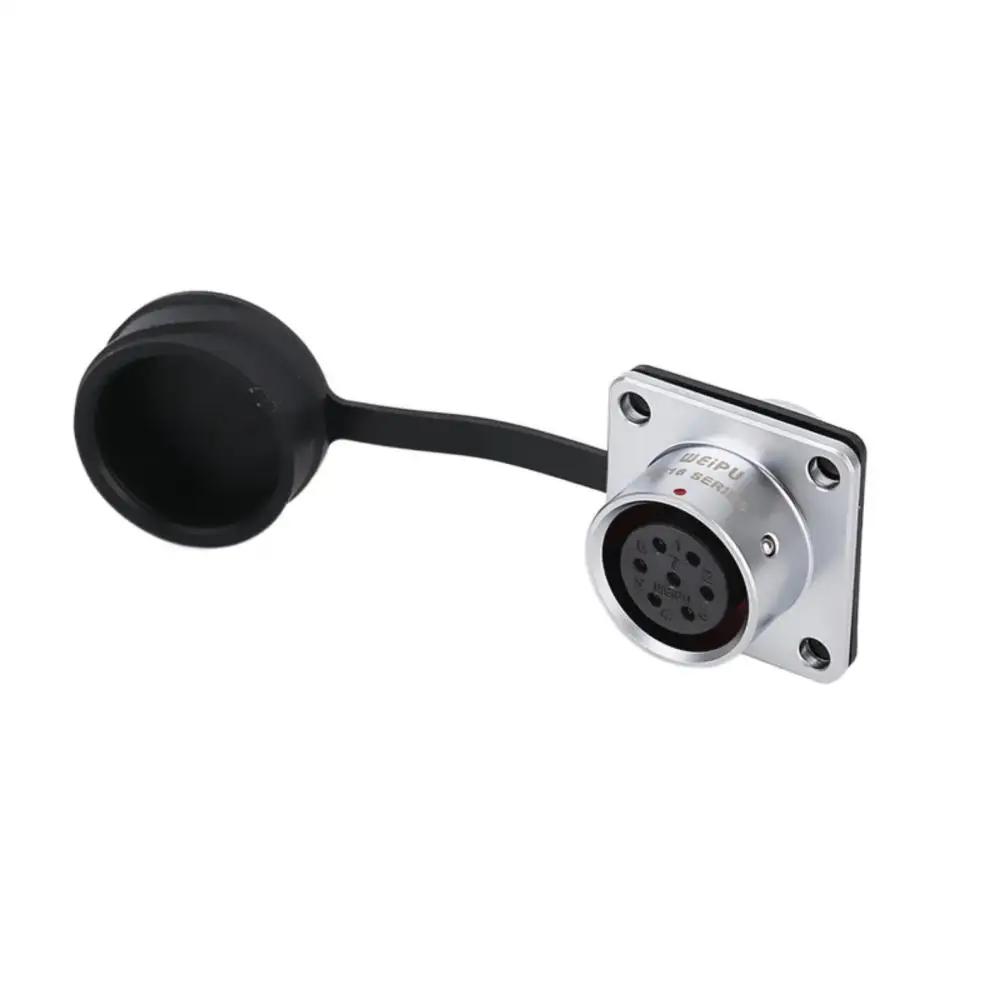 WEIPU SF16 SF1610 SF1613 M16 Waterproof Connector IP67 Power Electrical Adapter Panel Mount PCB Soldering 2 3 4  5 7 9Pin 10Pin