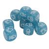 10pcs Finger Guessing Dice Luminous 6 Sided Lightweight Rock Scissors Paper Dice Set for Board Game