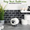 Cute Sheep Toilet Paper Holder Tissue Holder Hanging Bathroom Toilet Paper Holder Roll Paper Holder Towel Rack Stand Storage Rack