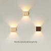 Nordic Wall Lamp Led Up Down Warm Light For Living Room Bedroom Aisle Wall Decor Wood/Walnut Corridor Sconce Decorative Fixture