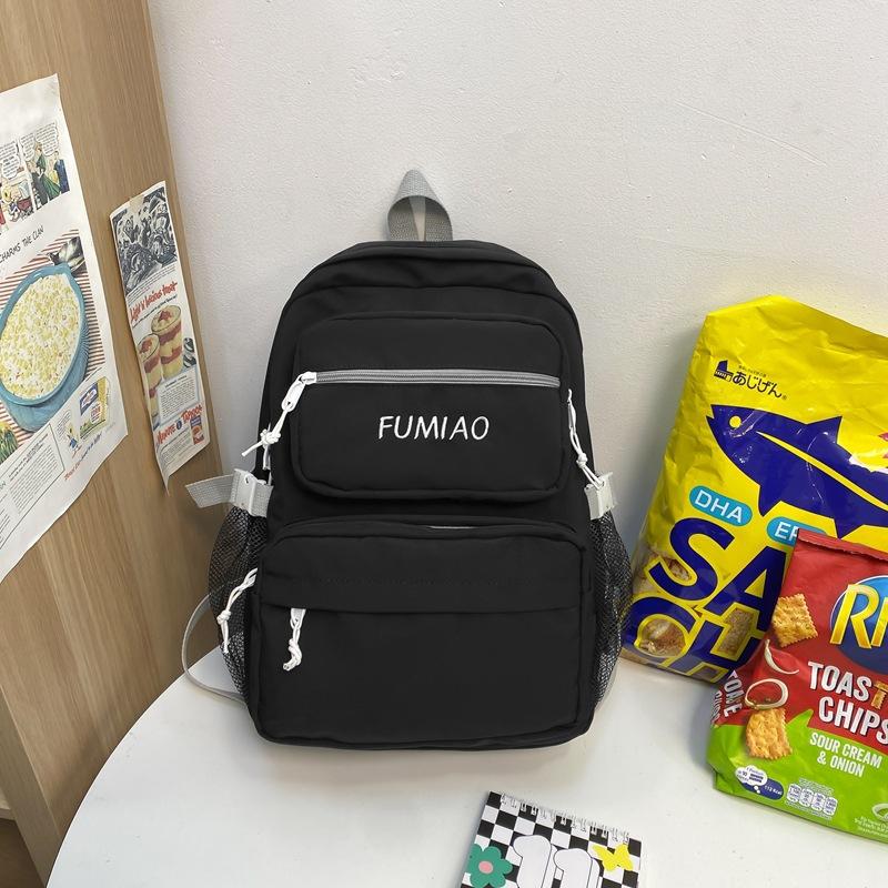 

Female Korean version ins Versatile high school junior high school student campus backpack Japanese Harajuku girl college student backpack Single Pack чёрный
