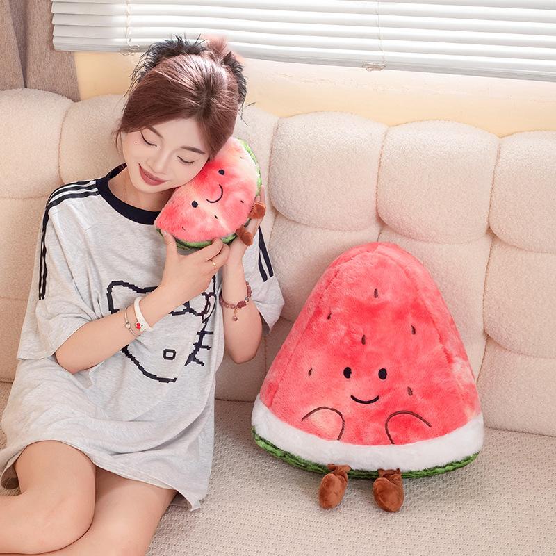 Urocza seria symulowanych owoców Duża lalka arbuz poduszka pluszowa zabawka lalka poduszka do drzemki na sofę