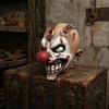Escape Room Horror Decorations Halloween Clown Mask, Realistic Latex Scary Mask with Film Photographing Cosplay Accessories Red Nose for Haunted House