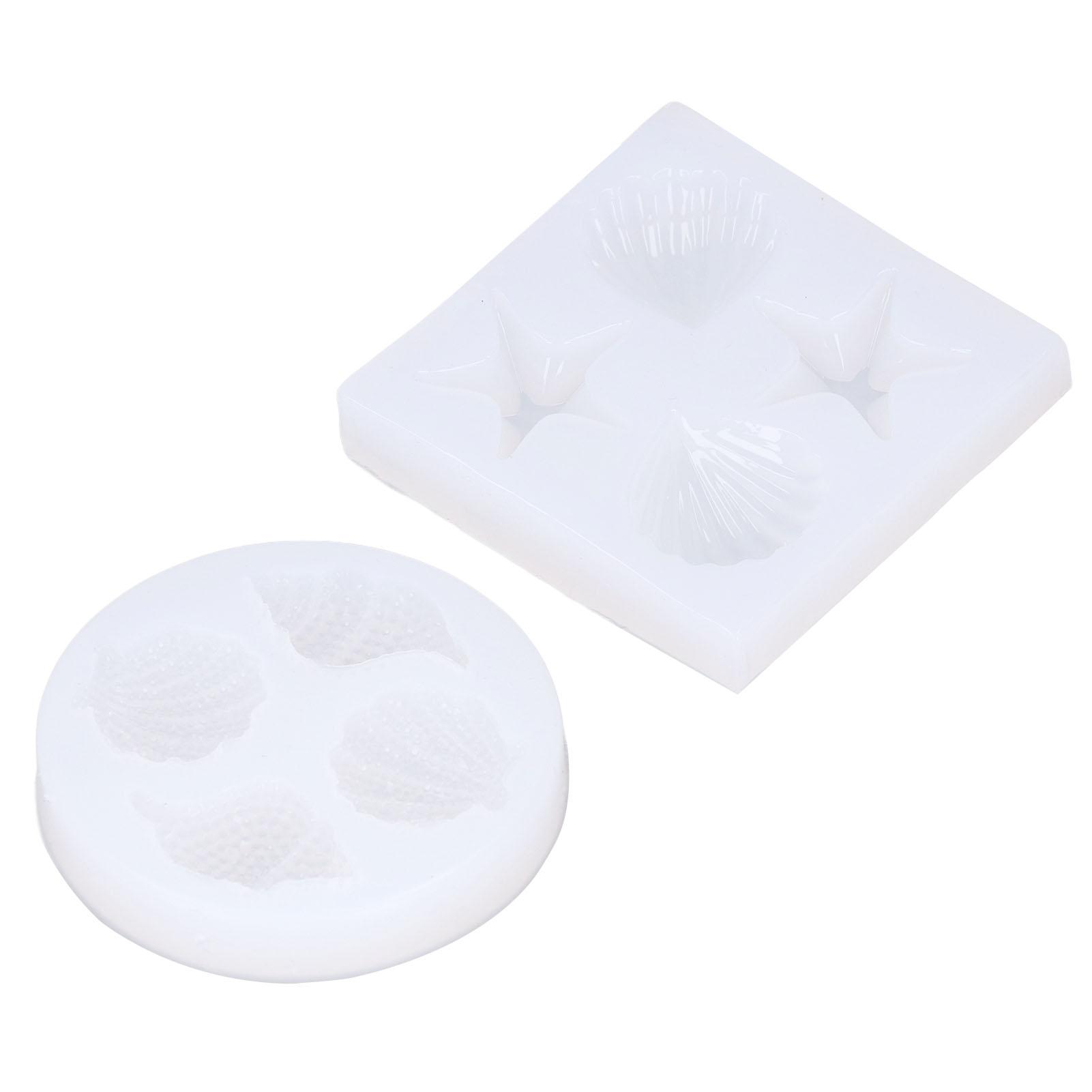 

2шт морские ракушки формы силиконовые зеркальные вспышки морские ракушки силиконовые формы антипригарные DIY силиконовые формы