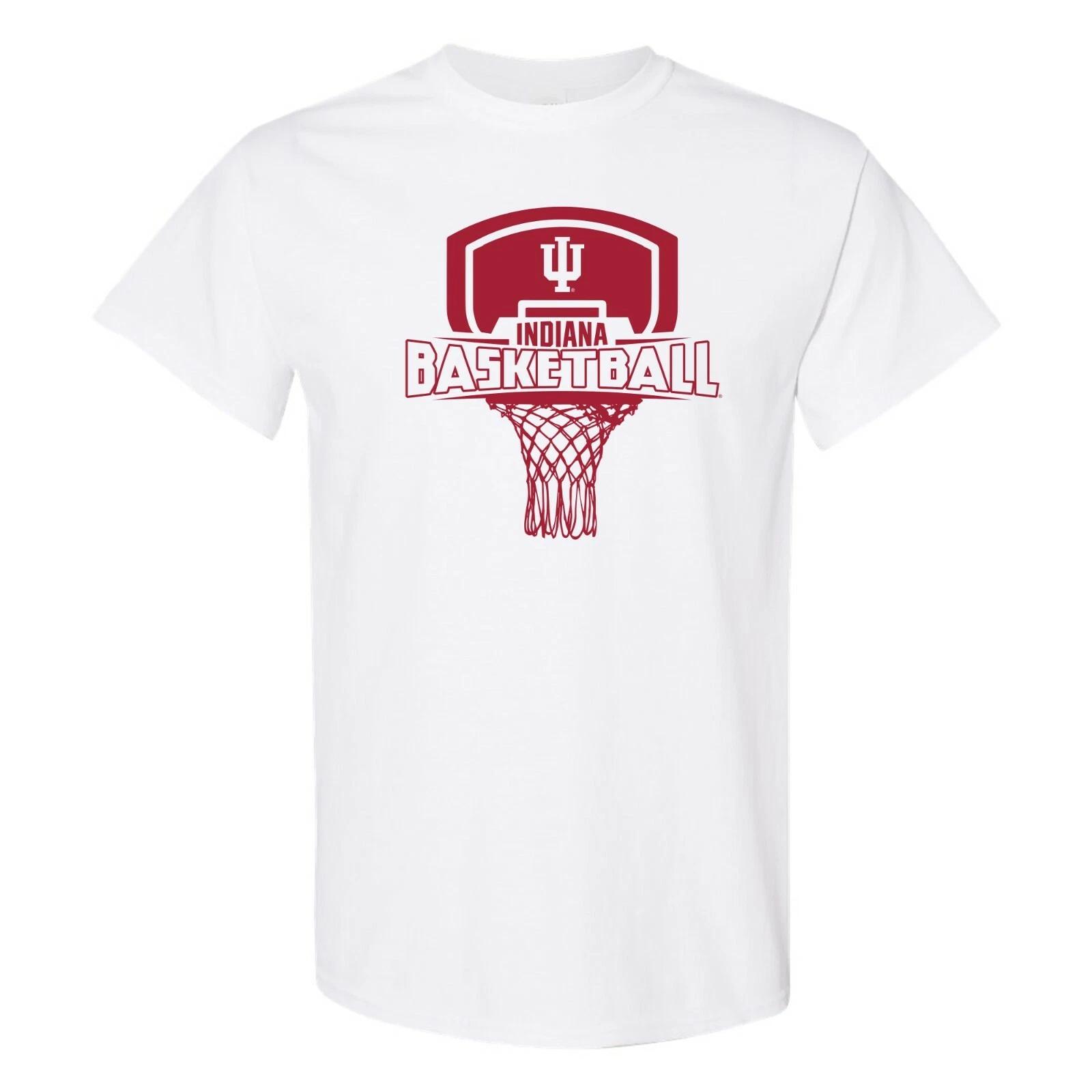 Indiana Hoosiers Basketball Board T-Shirt - White L