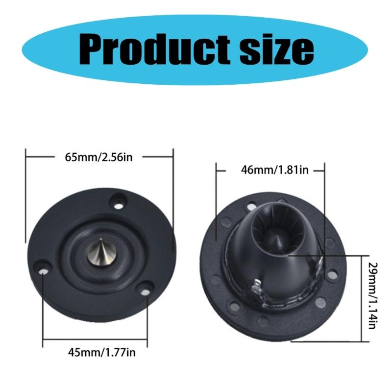 1 Pair Car Tweeter Speakers 2inch 4Ohm 30W Silk Dome Tweeter Loudspeaker Treble Speakers Unit for Car Modification