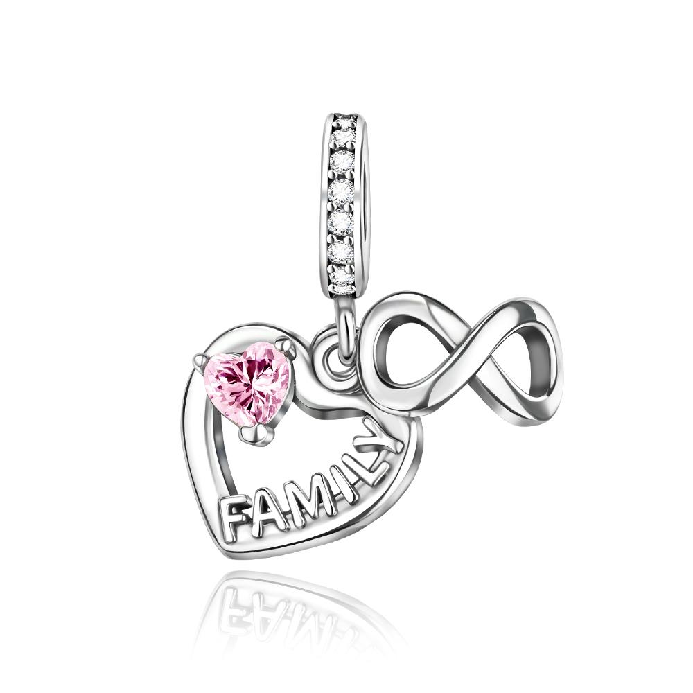 New In Original Pink Charms Copper Bow Charms Butterfly Flower Beads Fit Necklaces Bracelets For Women Diy Fine Jewelry Gift