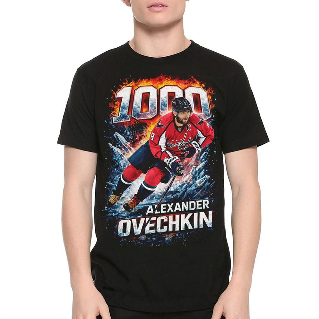 Alexander Ovechkin 1000 Goals Record T-Shirt, Men's Women's All Sizes (VCH-109327)
