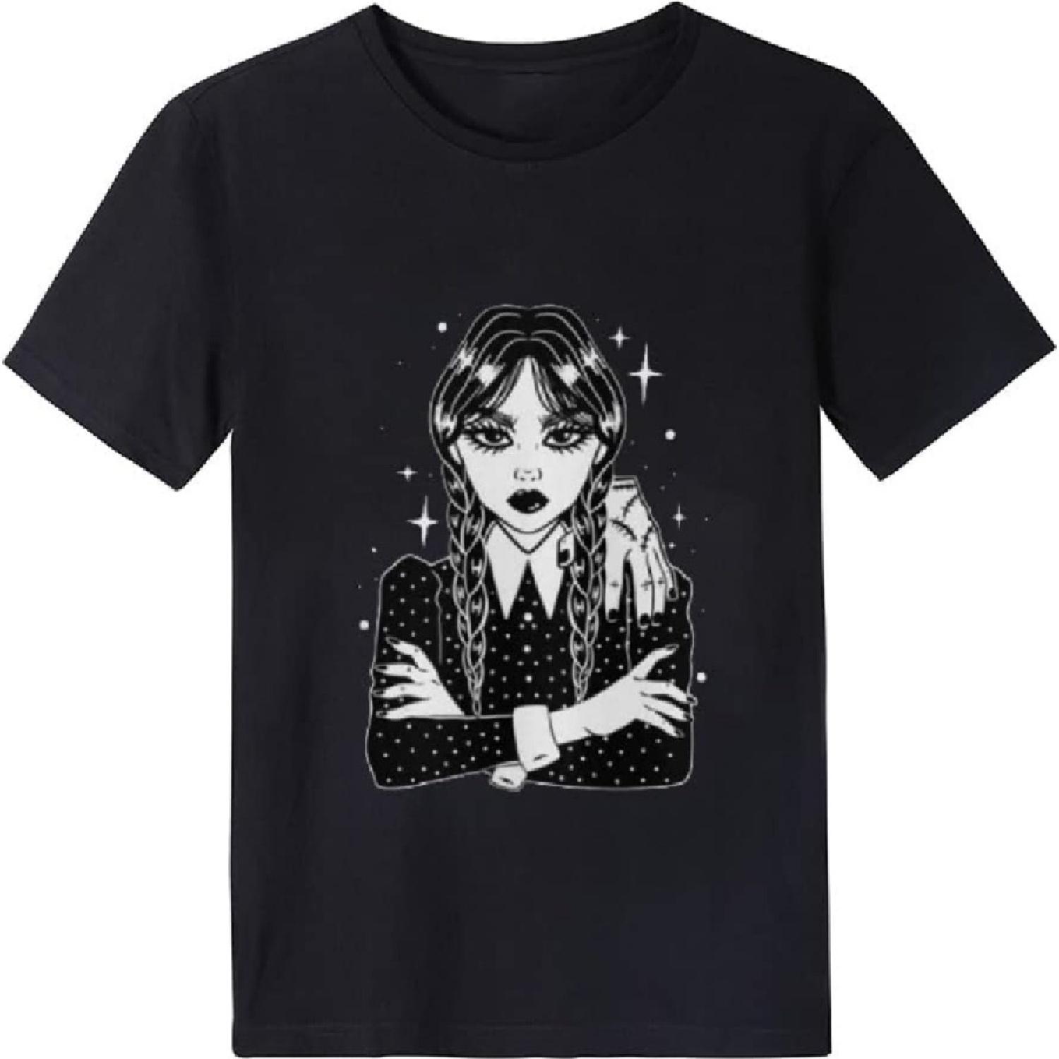 

Хэллоуинская футболка для девочек, мальчиков, унисекс, с кинографикой, смешные топы XXXXXL чёрный