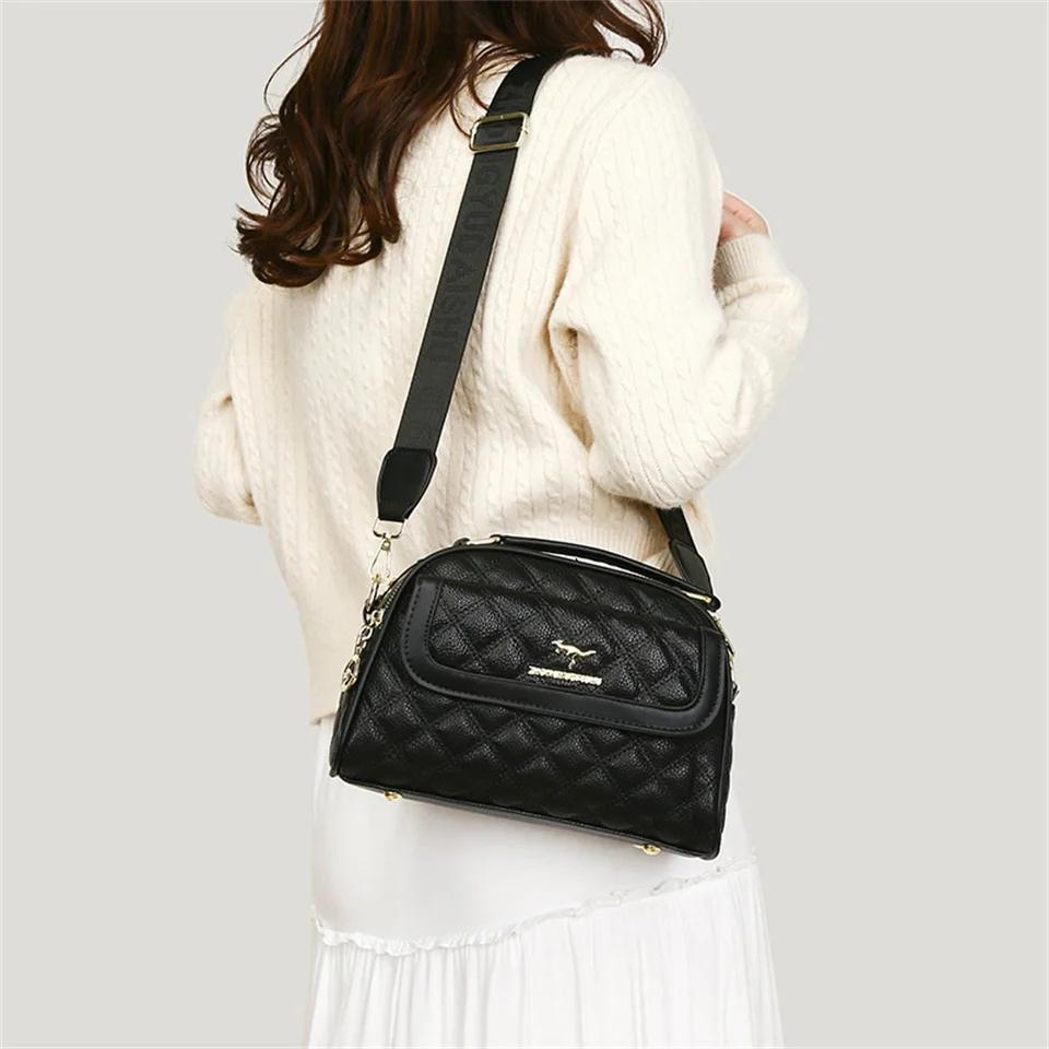 Leather bag for women crossbody bags messenger bag luxury designer fashion