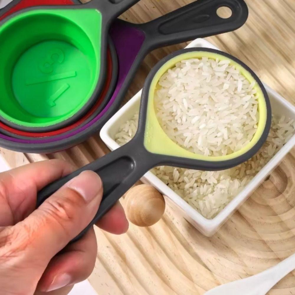 3/4 pieces Silicone Collapsible Funnel Collapsible Oil Funnel Liquid Dispenser For Filling Bottles