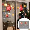 PVC Christmas Window Stickers Featuring Snowflakes and Balls for Seasonal Home Decoration on Windows and Walls