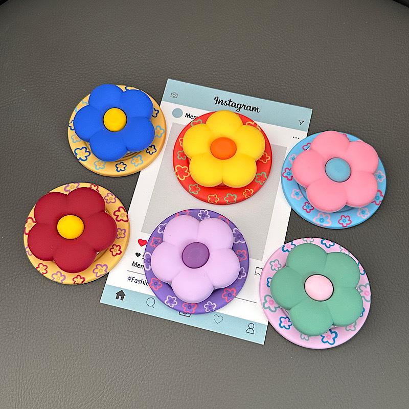 3D Silicone Flower Magnetic Stand for MagSafe Phones with Strong Suction