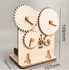DIY 3D Wooden Mechanical Gear Puzzle Electric-Powered Laser-Cut STEM Science Fun Kids Assembly Educational Building Gift Toy