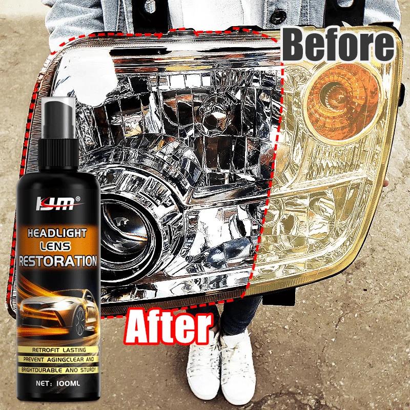 

Гель для восстановления фар автомобиля, Средство для удаления пожелтения без полировки, Подходит для обновления линз 100ml