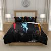 L-L D-Death N-Note Anime Quilt Cover Set Bedding Microfiber Boys Girls Bedroom US UK EU AU DE Sizes