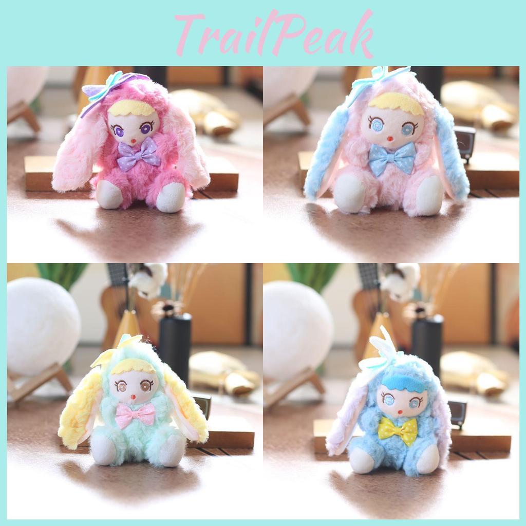 Cute Plush Rabbit Toy Keychain Stuffed Pp Cotton Bag Decor For Gift Girls