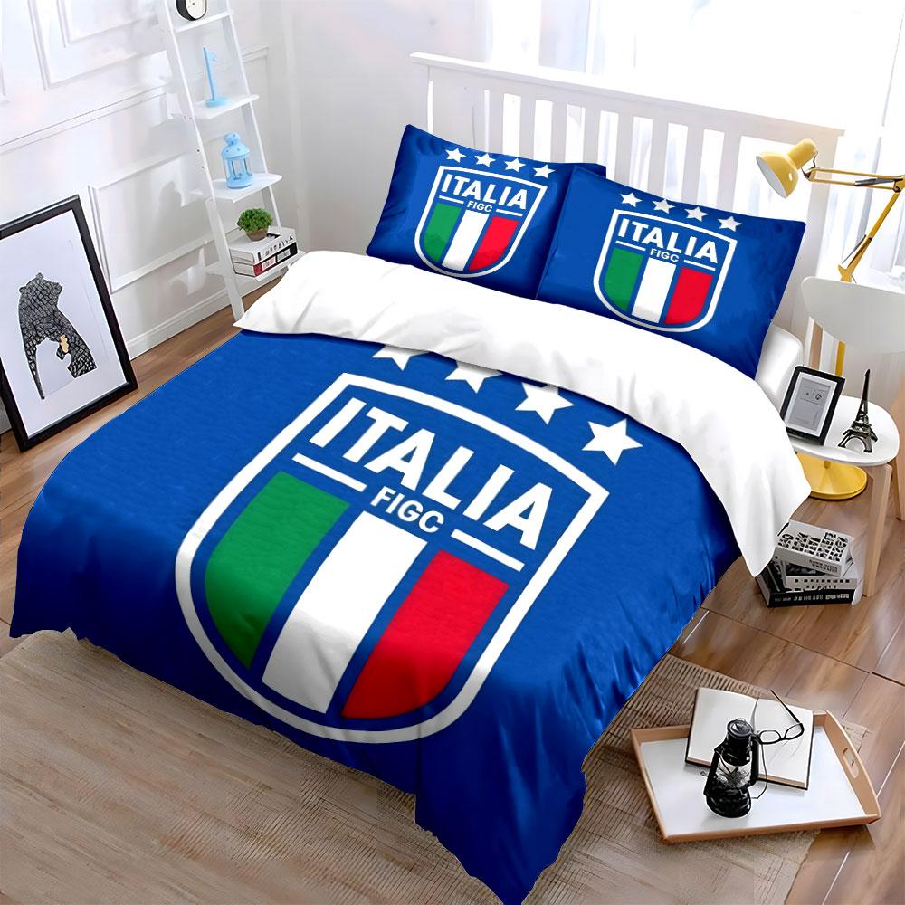 Italian Flag and Stars. Bedding Sets Duvet Cover Sets Duvet Covers Pillowcases(1 * Duvet Cover 2 * Pillowcases, Without Duvet Insert)