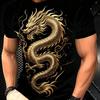 Herren Mode 3D Gedrucktes Herren T-Shirt Rundhals Kurzarm Trendige Streetwear