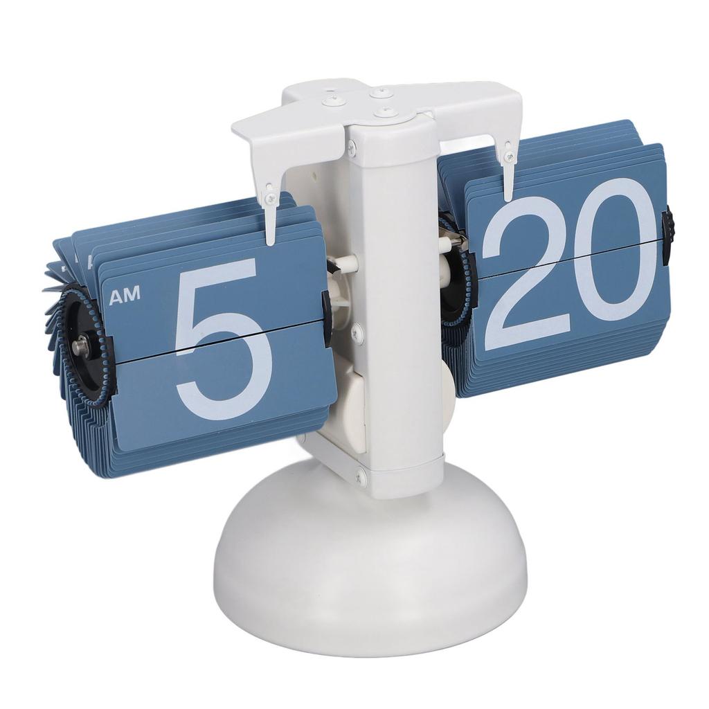 Page Turning Clock Single Leg European Vintage Simple Automatic Flip Mechanical Clock for Living