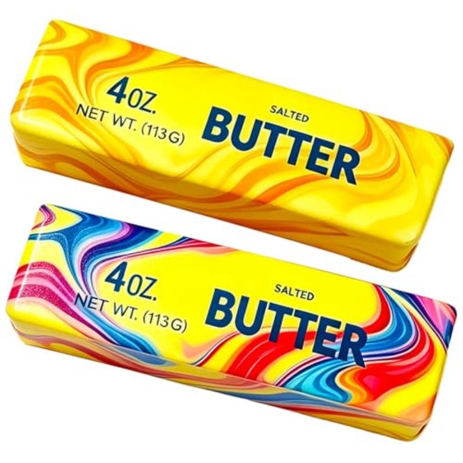 Butter Stick Fidget Toy, Slow Rebound Cute Butter Squeeze Stress Balls, Slow Rising Portable Squishy For Adults Anxiety And Str