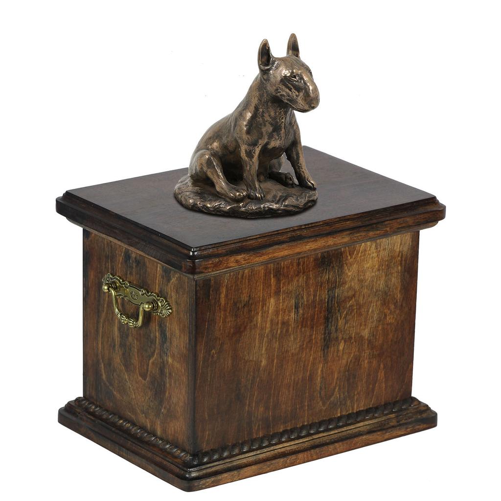 Bulterier, Bull Terrier Iv - Urn For Dog Ashes, Urn With Figurine, Elegant Urn In Classic Style Brand Art-Dog