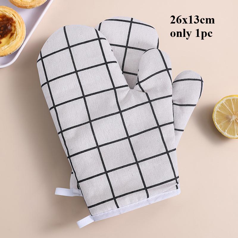 1pc Cotton Anti-scalding Oven Gloves Mitts Potholder Kitchen Duckbill Shape Cotton Gloves Tray Dish Bowl Holder Oven Hand Clip