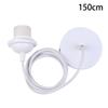 Black/White E27 Hanging Lamp Holder With 0.5/0.8/1.2/2M Hanging Wire Ceiling Lamp Holder Socket Lamp Base For Chandelier