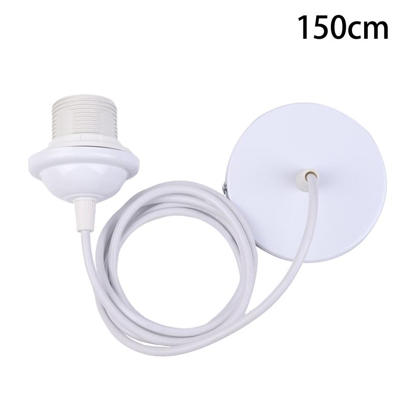 Black/White E27 Hanging Lamp Holder With 0.5/0.8/1.2/2M Hanging Wire Ceiling Lamp Holder Socket Lamp Base For Chandelier