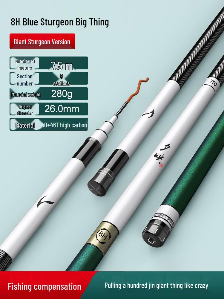Super Hard Lightweight Fishing Rod for Big Fish: 28/19 Tone for Carp & Crucian Catch