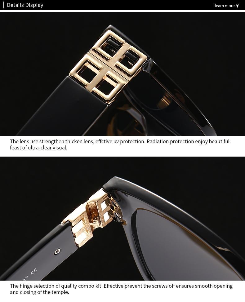  Cat-Eye Shape Rock Style Sunglasses Fashionable Modern Charm Sunglasses For Women 935