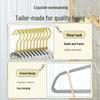Acrylic No-Trace Women's Hanger - Transparent Crystal Gold Powder Design for Home Use.