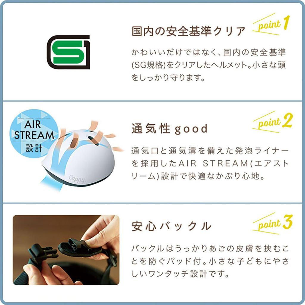 [SG Certified] Ides Toddler Helmet, Cappy Petit XXS, Pink, Ages 1+, 45-50cm, Breathable and Lightweight