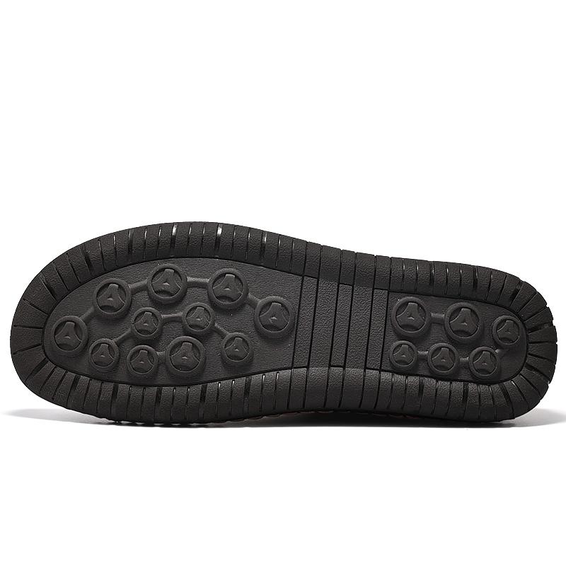 Handmade Casual Leather Shoes Men Loafers Comfortable Moccasins Men Flats Shoes Genuine Leather Men Shoes